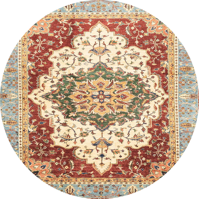 Tapis abstrait moderne 3109, Rond 3 pi