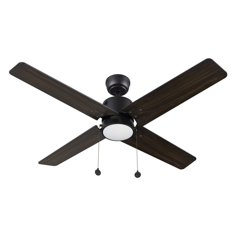 Ventilateur de plafond 52 po, Noyer foncé