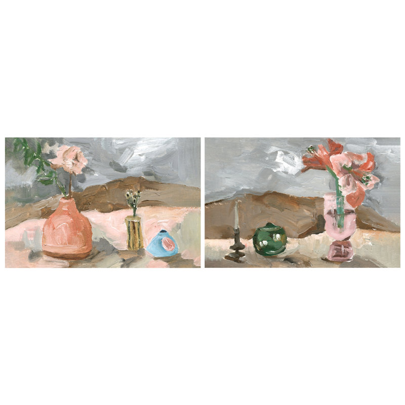" Rustic Still Life I & II " 2 - Pieces