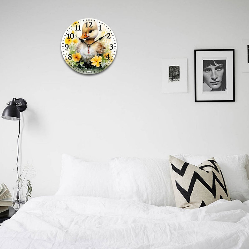 Horloge murale aquarelle