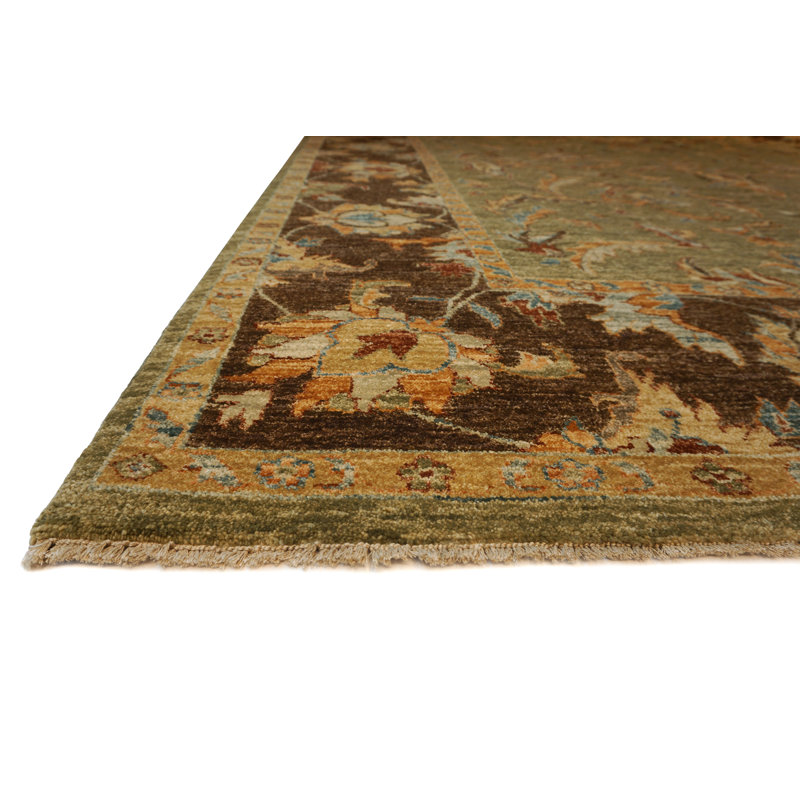 Essence Hand Knotted Wool Area Rug, Rectangle 9' x 12'