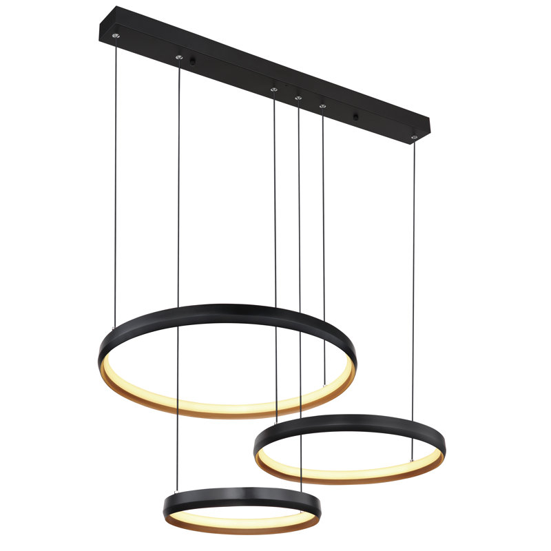 Bickel 1 - Light Matte Black LED Pendant
