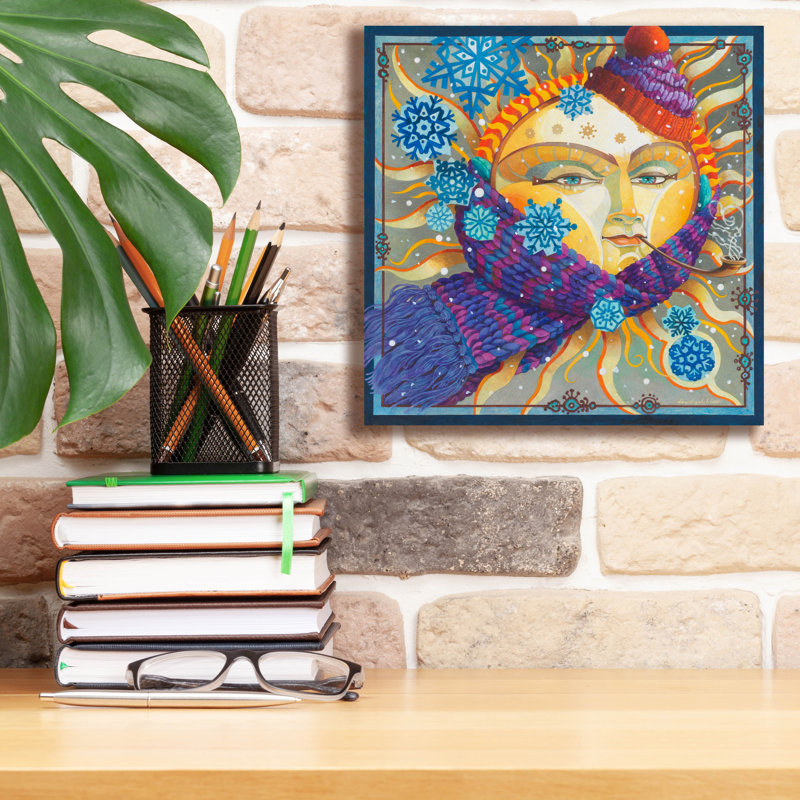 «Winter Sun» par David Galchutt, art mural sur toile, H 12 po x l 12 po x P 0,75 po