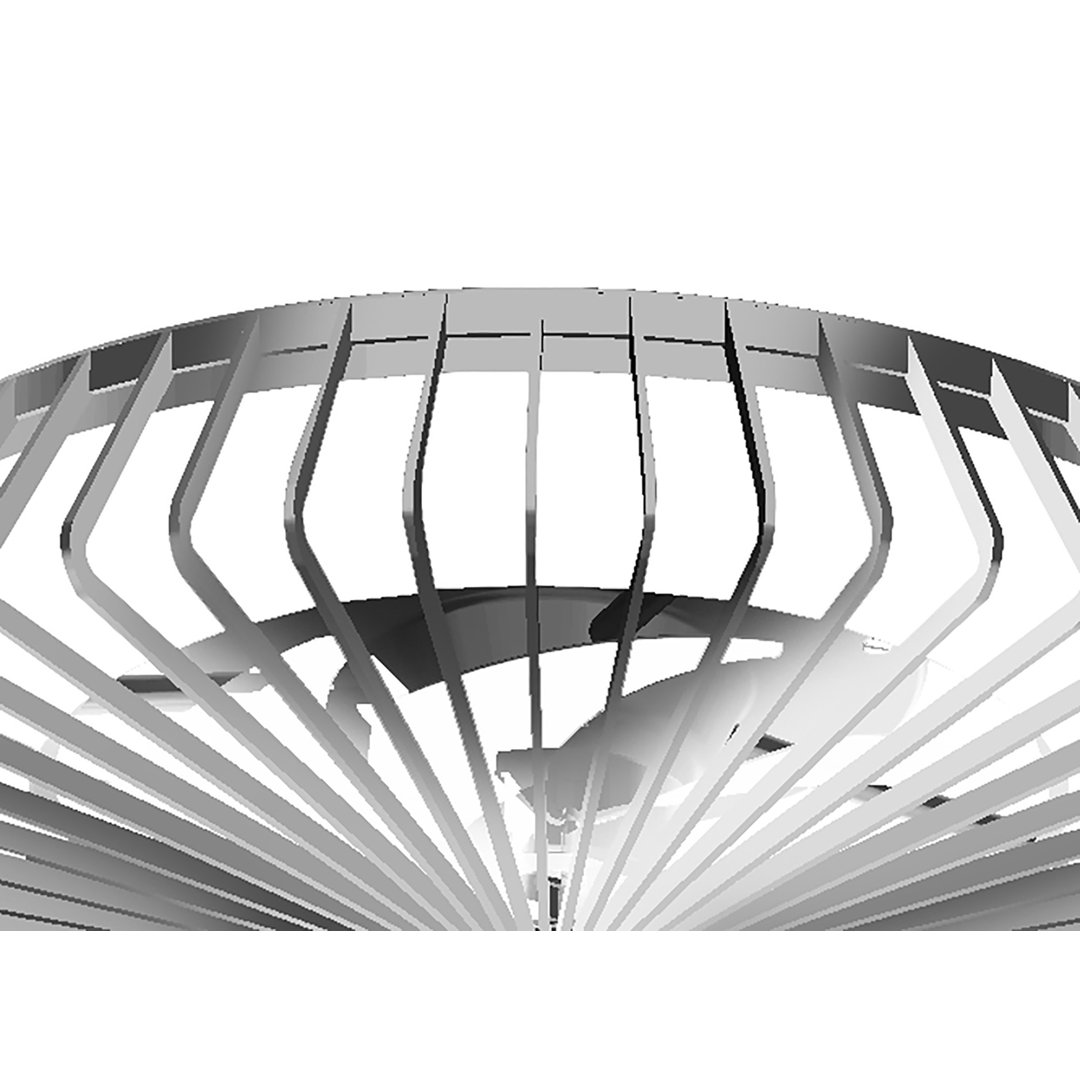 Ebern Designs 63 cm LED-Deckenventilator Himalaya mit Fernbedienung