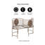 Banc de jardin en fer amateur