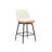 Swivel Upholstered 26" Counter Stools With Wood Trim-1170047056