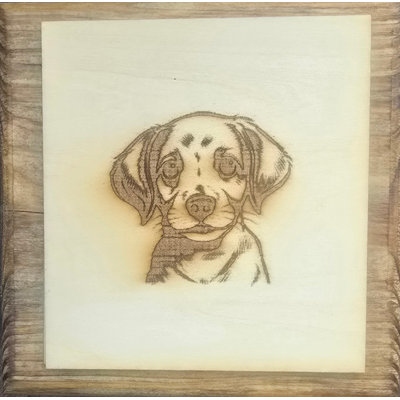 Plaque murale de chiot