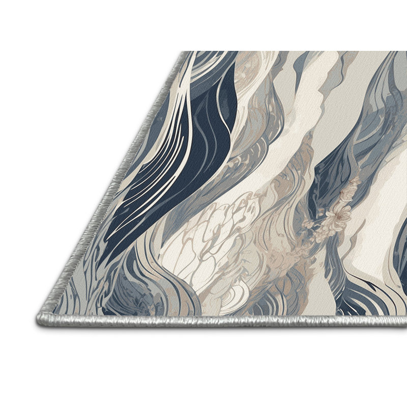 Blush Skyline Rug, Square 5'