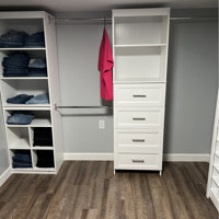 Lark Manor Akaylia 65.7'' - 95.7'' Closet System & Reviews