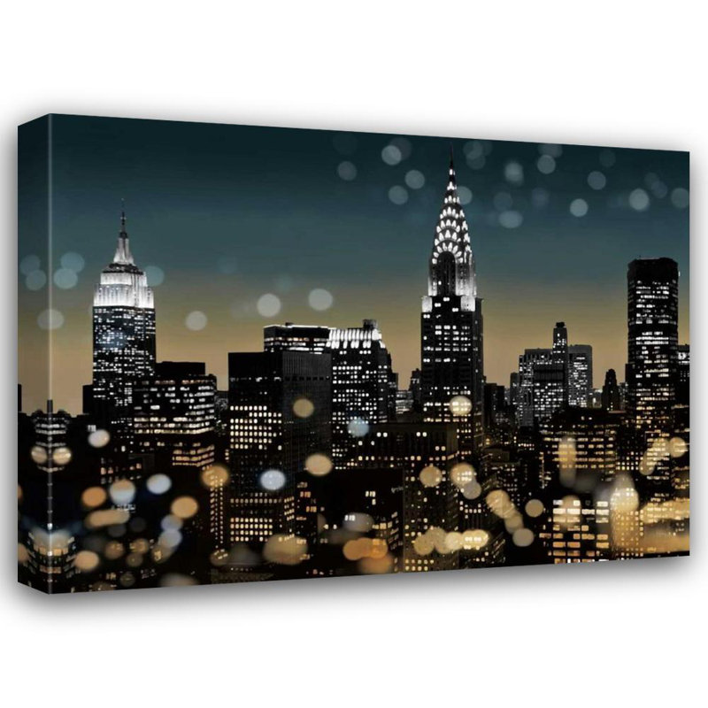 «Latitude Run® Carrigan, galerie d'art Kate sur toile tendue: New York I KC7391, H 28 po x l 36 po