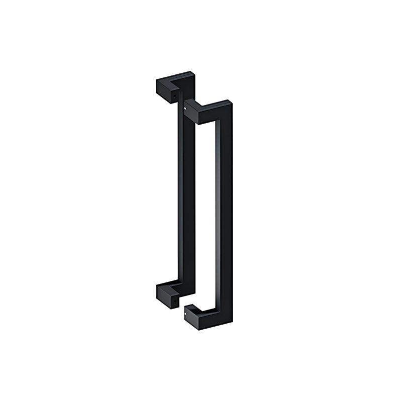 Deltana SSPOBB24U19 24" BACK-TO-BACK MODERN OFFSET PULLS in Paint Black, Paint Black