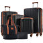 Ensemble de valises 6 pièces Hardshell, valises extensibles légères à deux roues, serrure TSA pour femmes