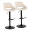 Tabouret de bar réglable Fabrico - ensemble de 2-125785564-125785565