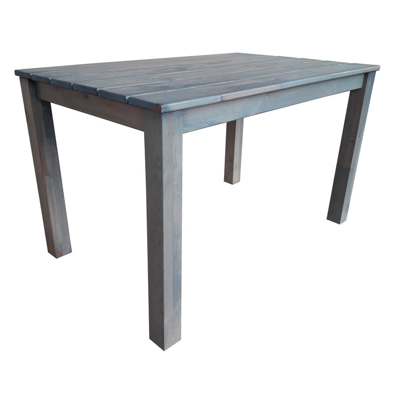 Zephyr Rectangular Pine Outdoor Dining Table , cm W cm D, Ash Grey, H50 x L100 x W50