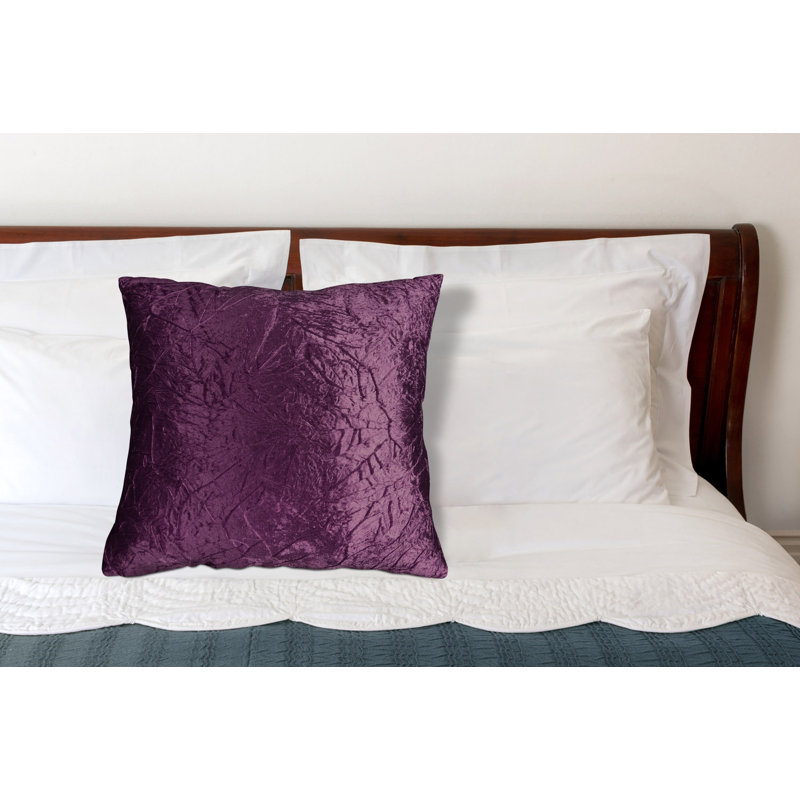 Housse de coussin carré et insert, Mauve foncé