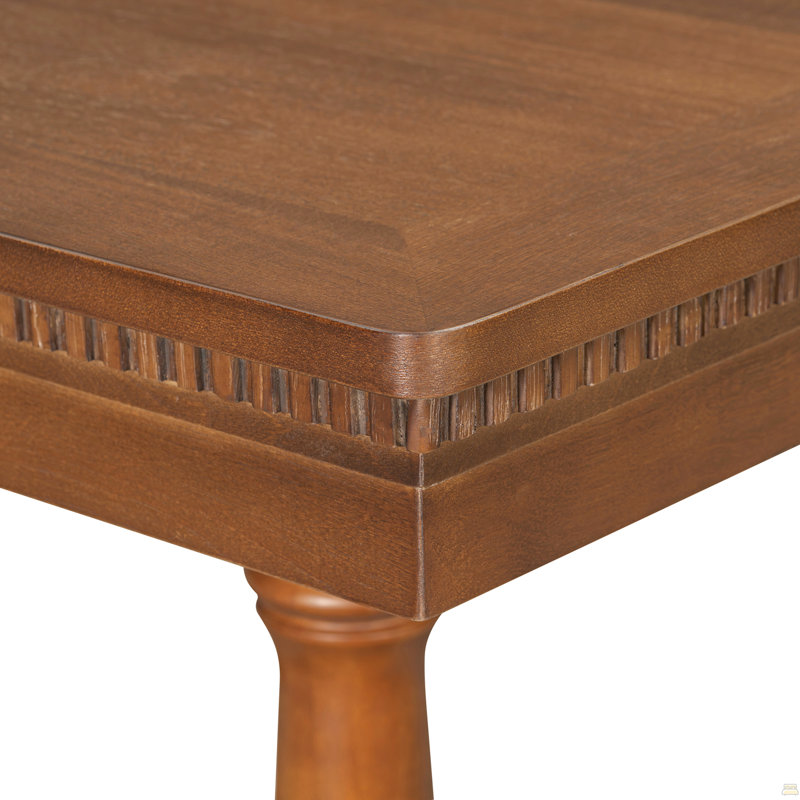 Ensemble de table de salle à manger 7 pièces en bois massif pour table de salle à manger extensible de 6 à 58 à 76 po avec 6 chaises rembourrées à dossier ovale, table de cuisine de ferme et ensemble de chaises pour salle à manger, noyer