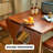 Chestnut colour Oval Solid Wood Dining table