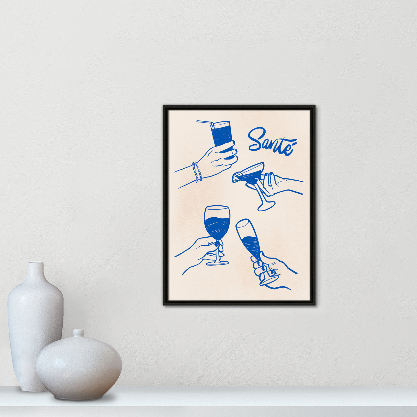 Sante Print by Kimberly Allen, 19.5'' W x 25.5'' H, Espresso Floater
