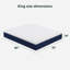 Matelas en mousse viscoélastique réglable 10 po-492988002