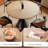 Retro round dining table sets-105329064