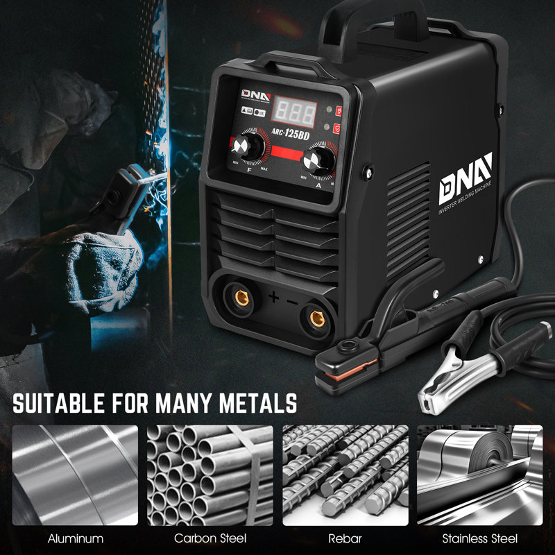 Welder Machine, 120A/110V Portable ARC Welding Machine IGBT, DIY Welding, with LED Digital Display, Black