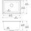 Évier de cuisine 25 po x 18 1/2 po x 11 13/16 po Quartz Classic-29133672