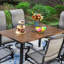 6 - Person Patio Dining Set with Rectangular Table , Cushions Included