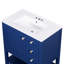 Meuble-lavabo de style transitionnel 30 po avec lavabo en céramique-102299681