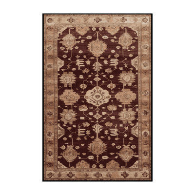 Machine Washable Overdyed Black Area Rug