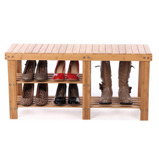 Wide Handmade Reclaimed Cubbies Wood Shoe Stand with Boot level / Rack –  Reformed Wood