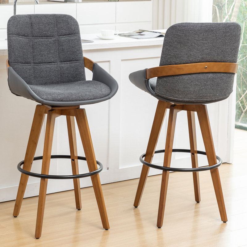 Bar Stools, Gray, Bar Stool (29.52" Seat Height)