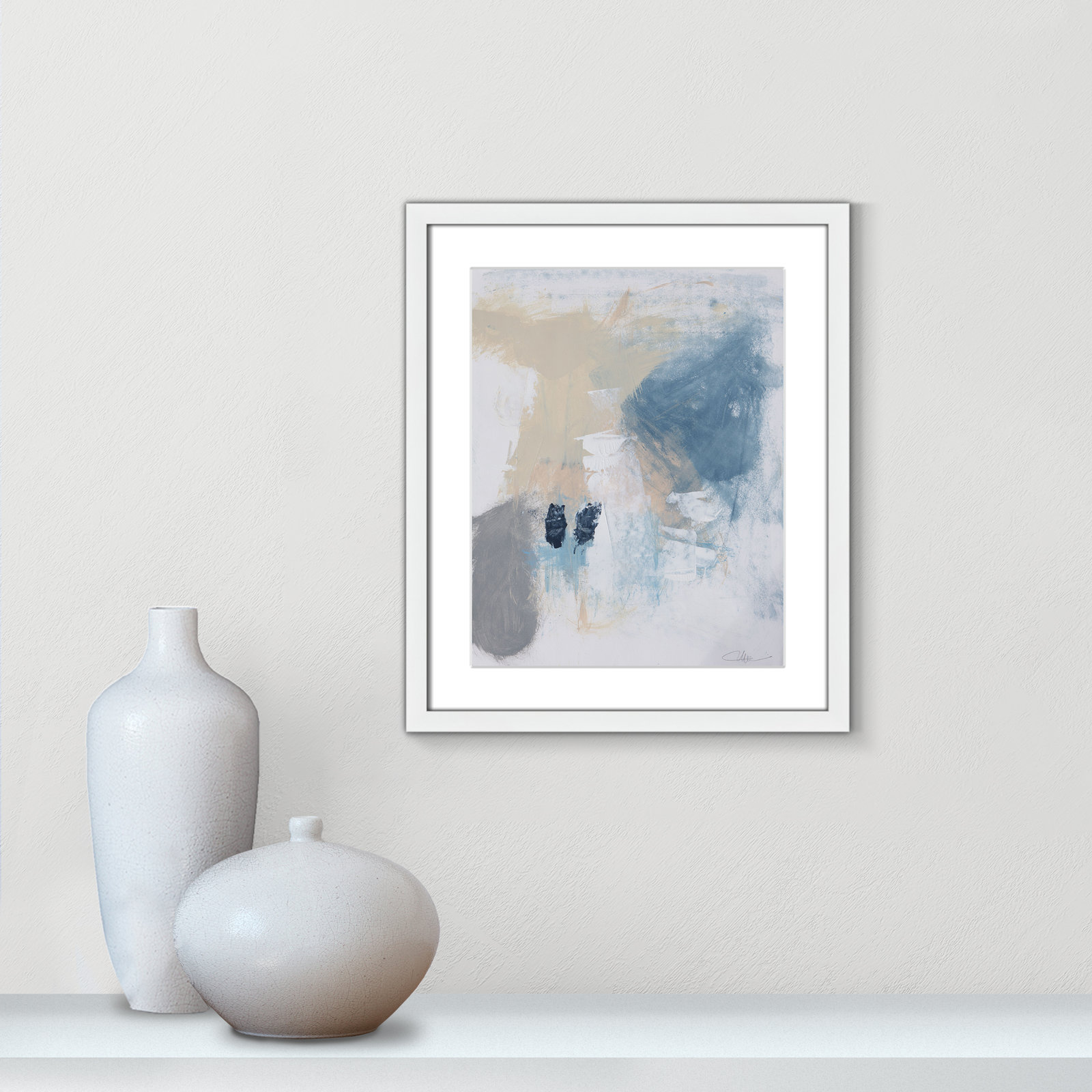 Runa "Coastal Carnival II" Print, White Single Picture Framed Paper, White, 19" H x 16" W x 1.25" D