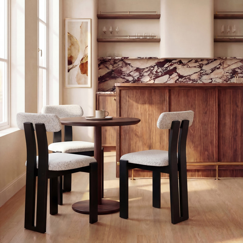 Chaise Thalle, Noir, Noir avec blanc