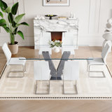 Glass Dining Table Set