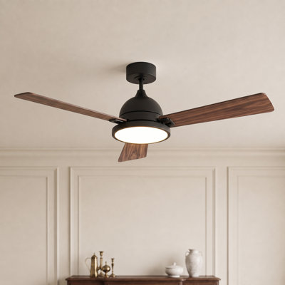 52" Ceiling Fan with Light Remote, Patented Quick Install, High Airflow 6-Speed Quiet DC Motor Timer 3CCT Dimmable