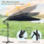 Parasol en porte-à-faux 10 po Caillo-86792628