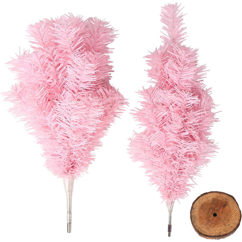 Artificial Tree Stand For Max. Tree Height Under 6 Ft., White/Pink