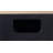 Geranio Metallic Silver & Walnut Finish Console Cabinet