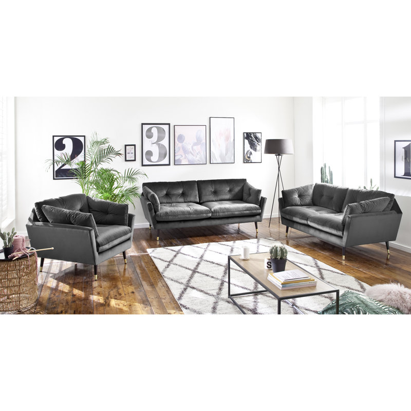 Hyannis 3 - Piece Living Room Set, Grey