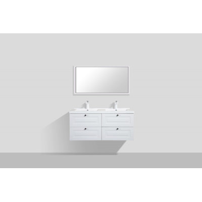 Ensemble de meuble-lavabo double mural 47 "Reneta