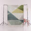 Tapis décoratif multicolore à motif géométrique triangulaire-617624440