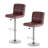 Sanya Swivel Upholstered Faux Leather Adjustable Height Counter Stool-205204793
