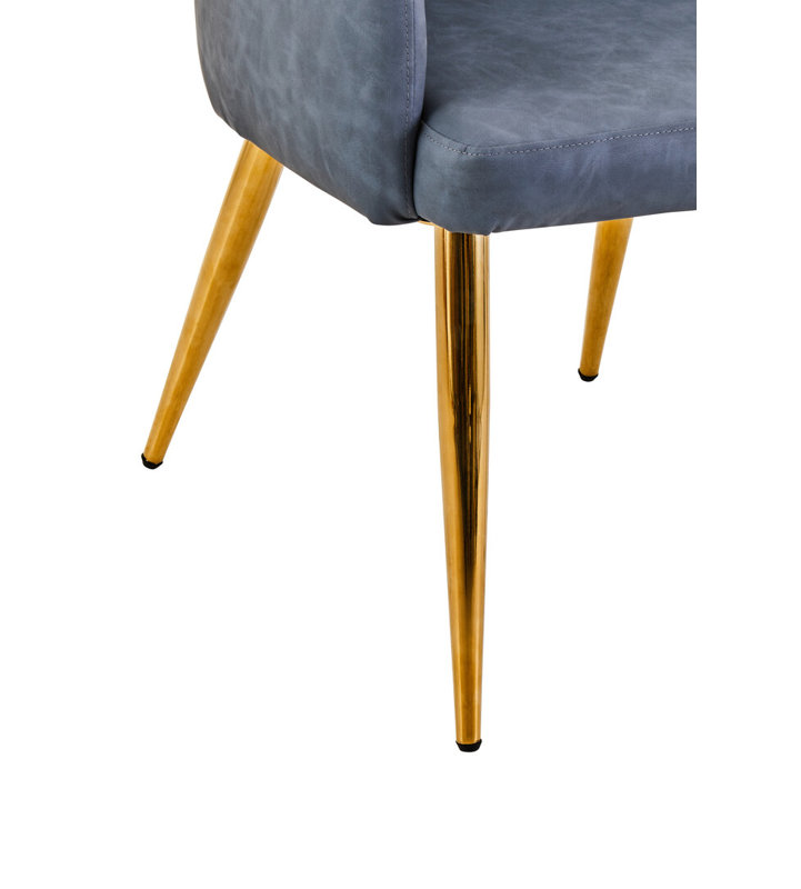 Tufted Leather Side Chair