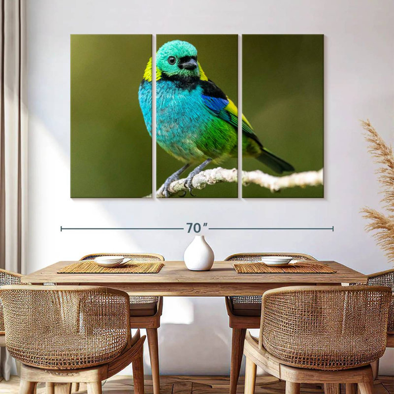 Brampt Green Headed Tanager, 42" H x 65" W