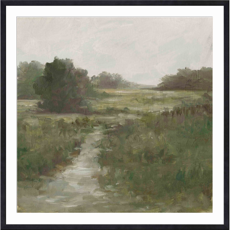 Tranquil Fen I by Ethan Harper, Espresso, 36"H x 36"W
