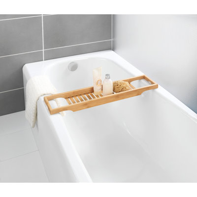 Wenko Freestanding Bamboo Bath Caddy