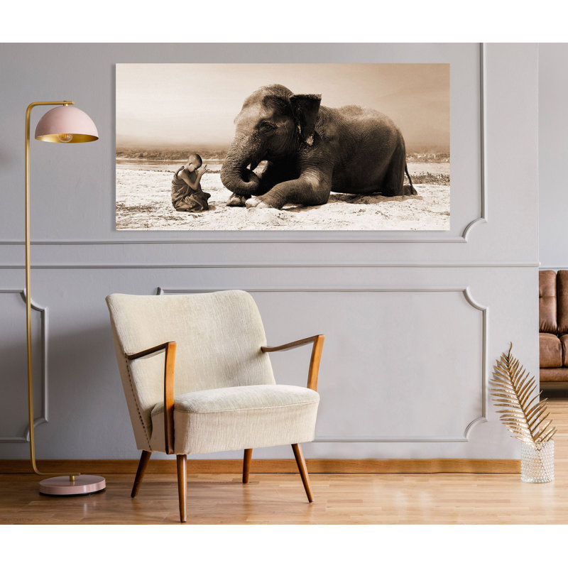 Praying By The River by Marc Moreau - Wrapped Canvas Print, 50cm H x 100cm W x 4cm D