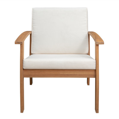 Chaise de patio avec coussins Hariklia