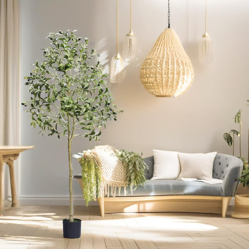 155cm Faux Olive Tree Tree in Freestanding