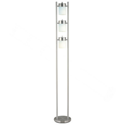 65"H 3-WHITE-HEAD WITH TWO WAY ADJUSTABLE FLOOR LAMP